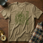 FUBAR Octopus Skull T-Shirt in Khaki