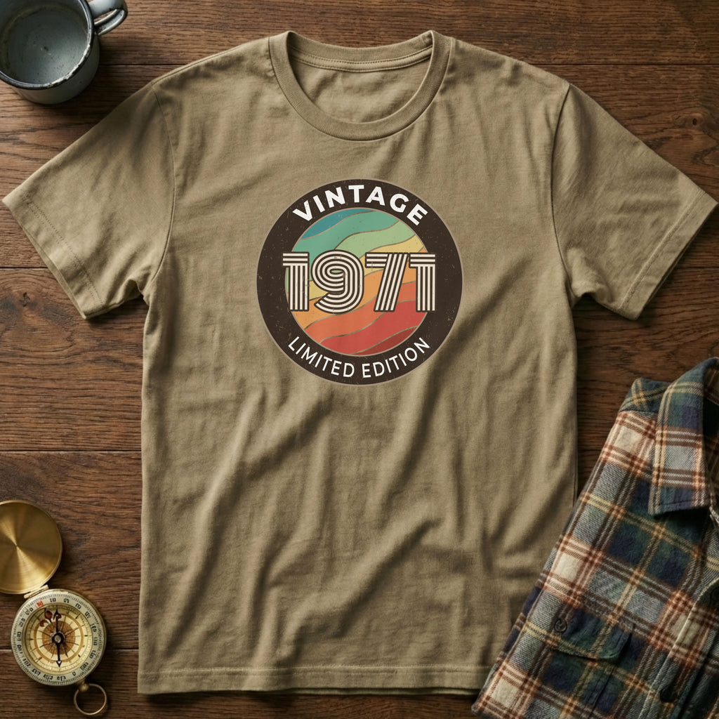Vintage 1971 Limited Edition T-Shirt in Khaki