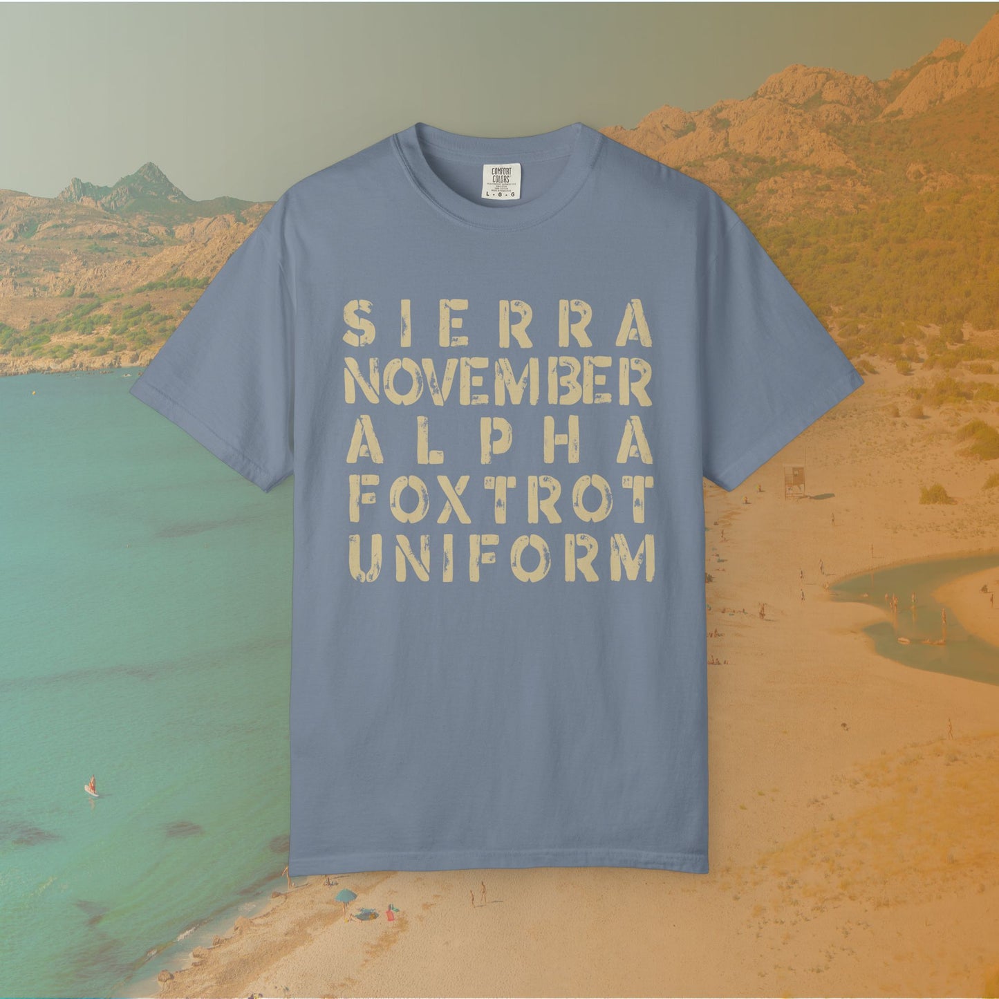 NATO Phonetic SNAFU Shirt | Funny Veteran Gift | Distressed Stencil Text