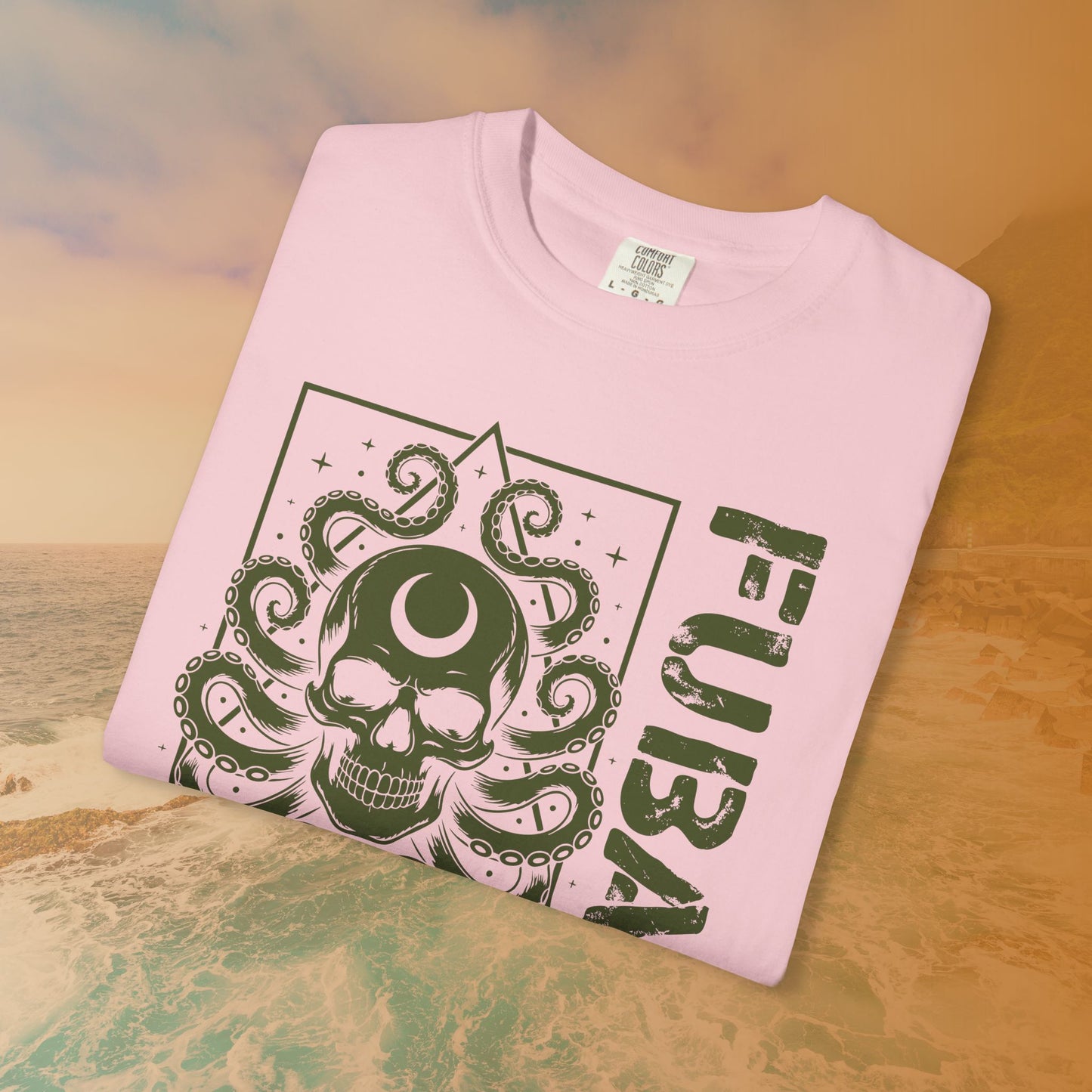 FUBAR Octopus Skull T-Shirt | Cosmic Horror Lovecraftian Grunge Graphic Tee | Military Slang Apparel