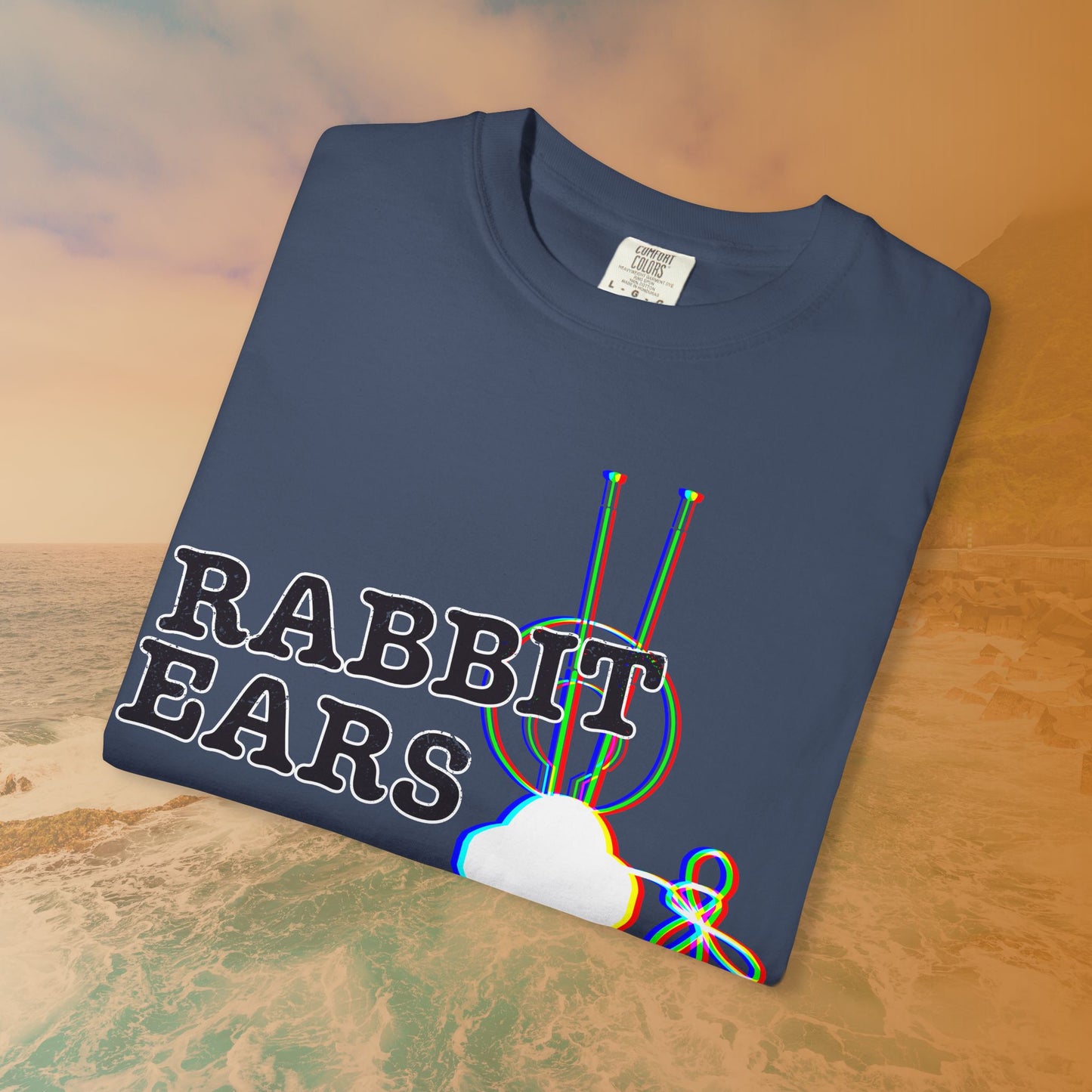 "RABBIT EARS" Glitch T-Shirt | Retro EDM Music Festival Tee