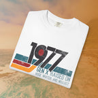 1977 Gen X Shirt | Raised on Hose Water and Neglect | Funny Retro Birth Year Tee
