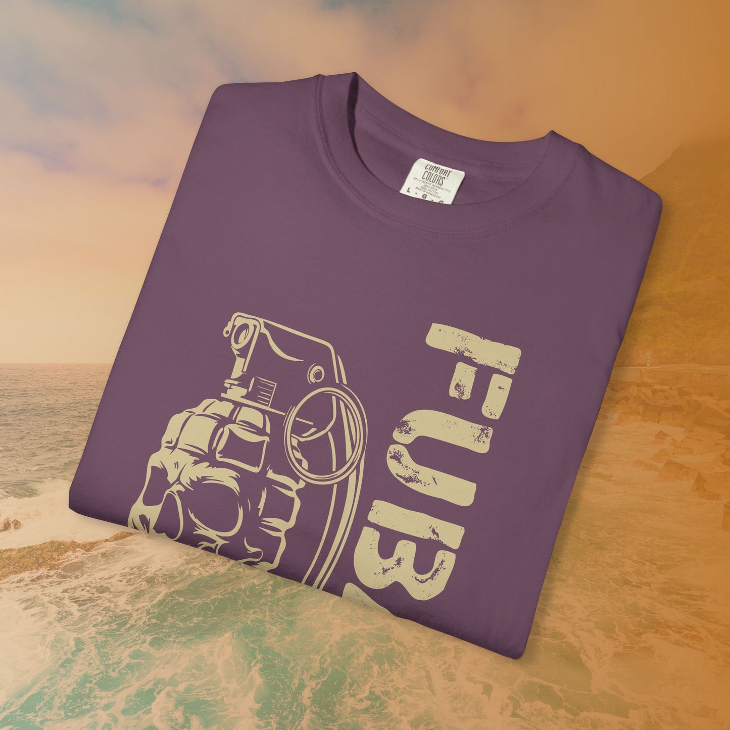 FUBAR Skull Grenade T-Shirt | Military Slang Veteran Gift | Grunge Dark Aesthetic Apparel