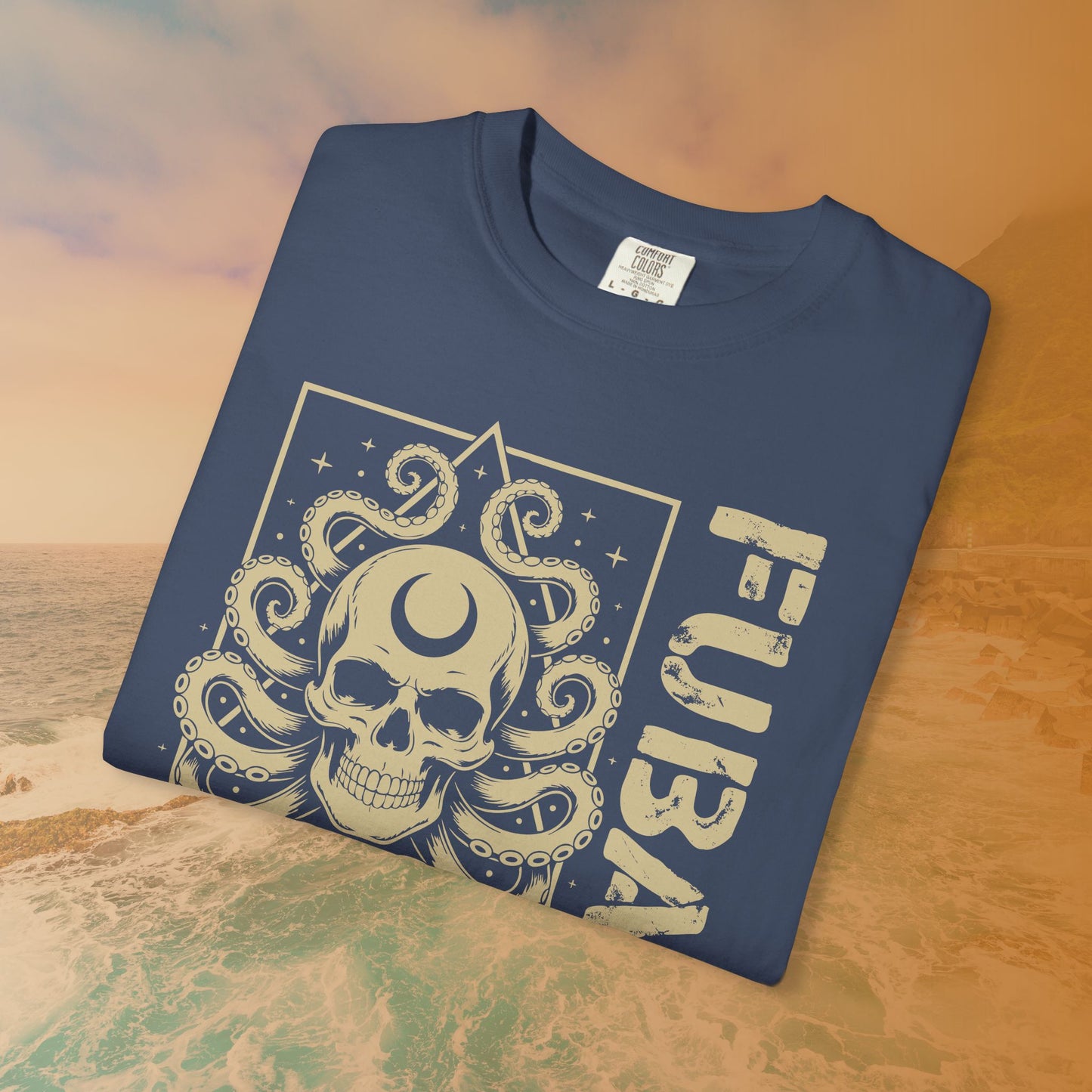 FUBAR Octopus Skull T-Shirt | Cosmic Horror Lovecraftian Grunge Graphic Tee | Military Slang Apparel