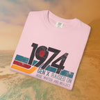 1974 Gen X Shirt | Raised on Hose Water and Neglect | Funny Retro Birth Year Tee