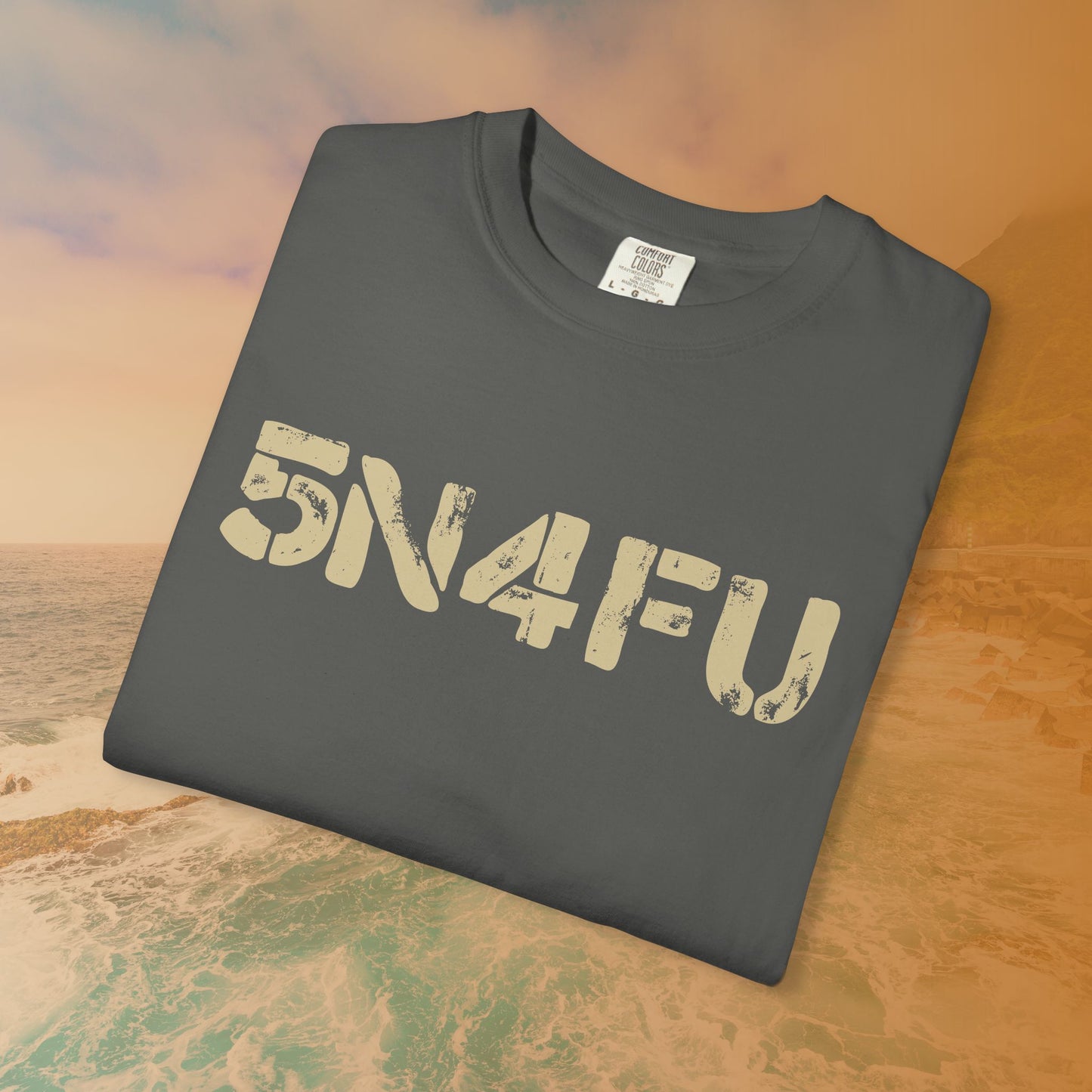 SNAFU (5N4FU) Code Word Shirt | Digital Military Acronym T-Shirt | Stencil Font Veteran Humor