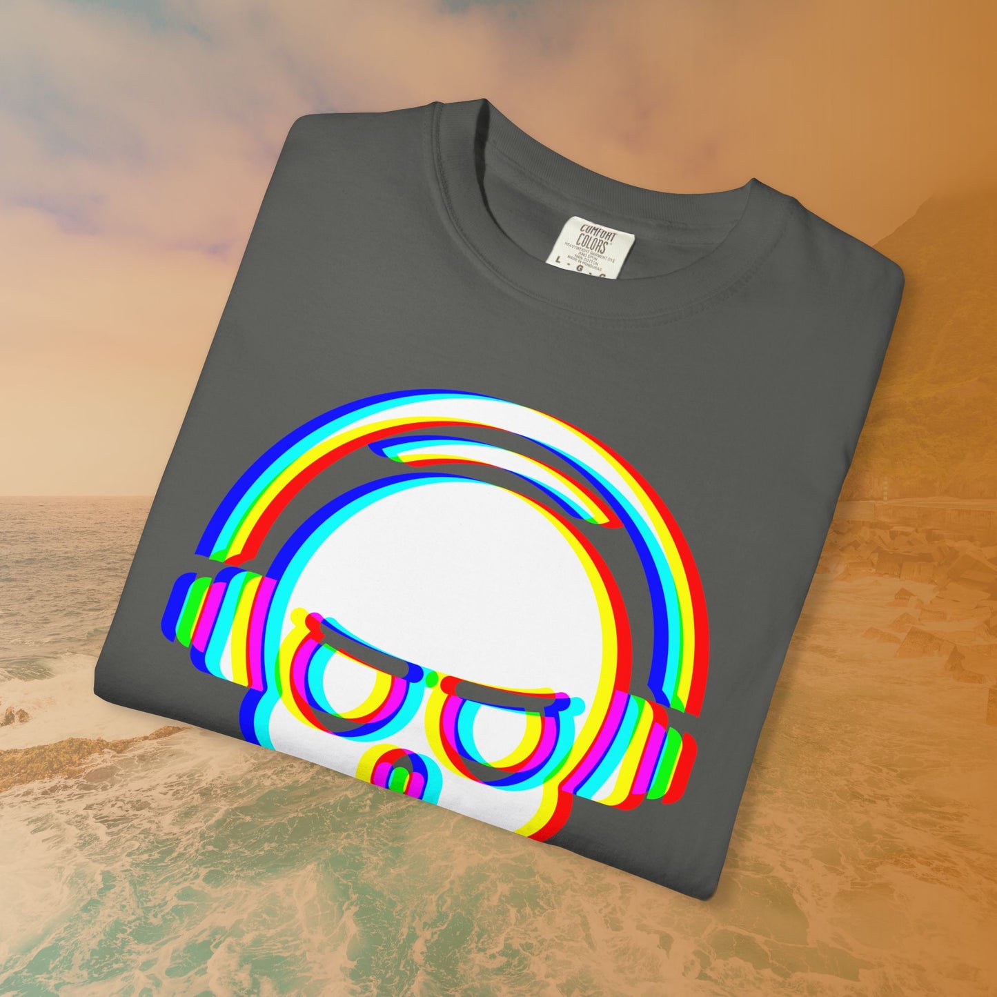 Rave DJ Skull T-Shirt | EDM Rave Cyberpunk Tee