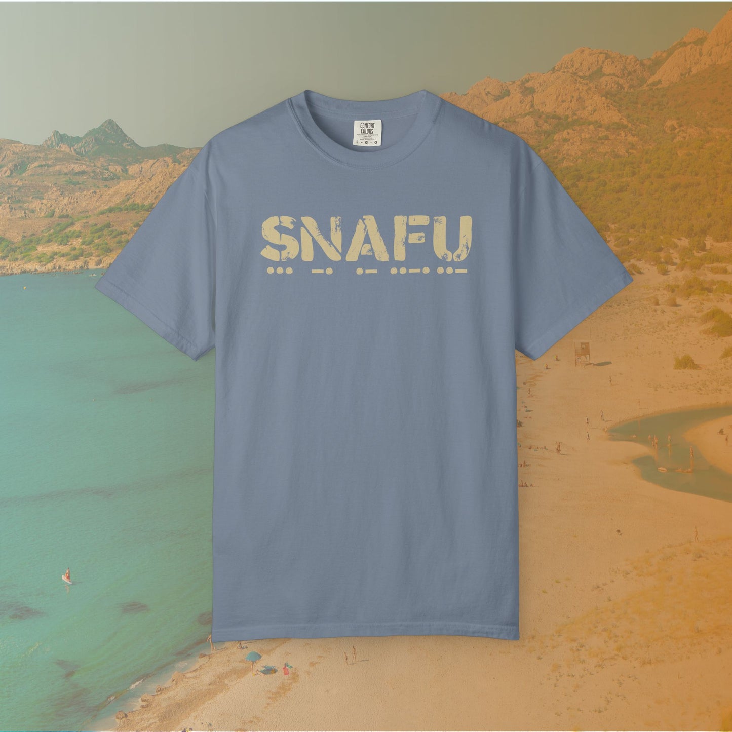 SNAFU Morse Code T-Shirt | Military Slang Communication Code Graphic Tee | Veteran Sarcasm Apparel