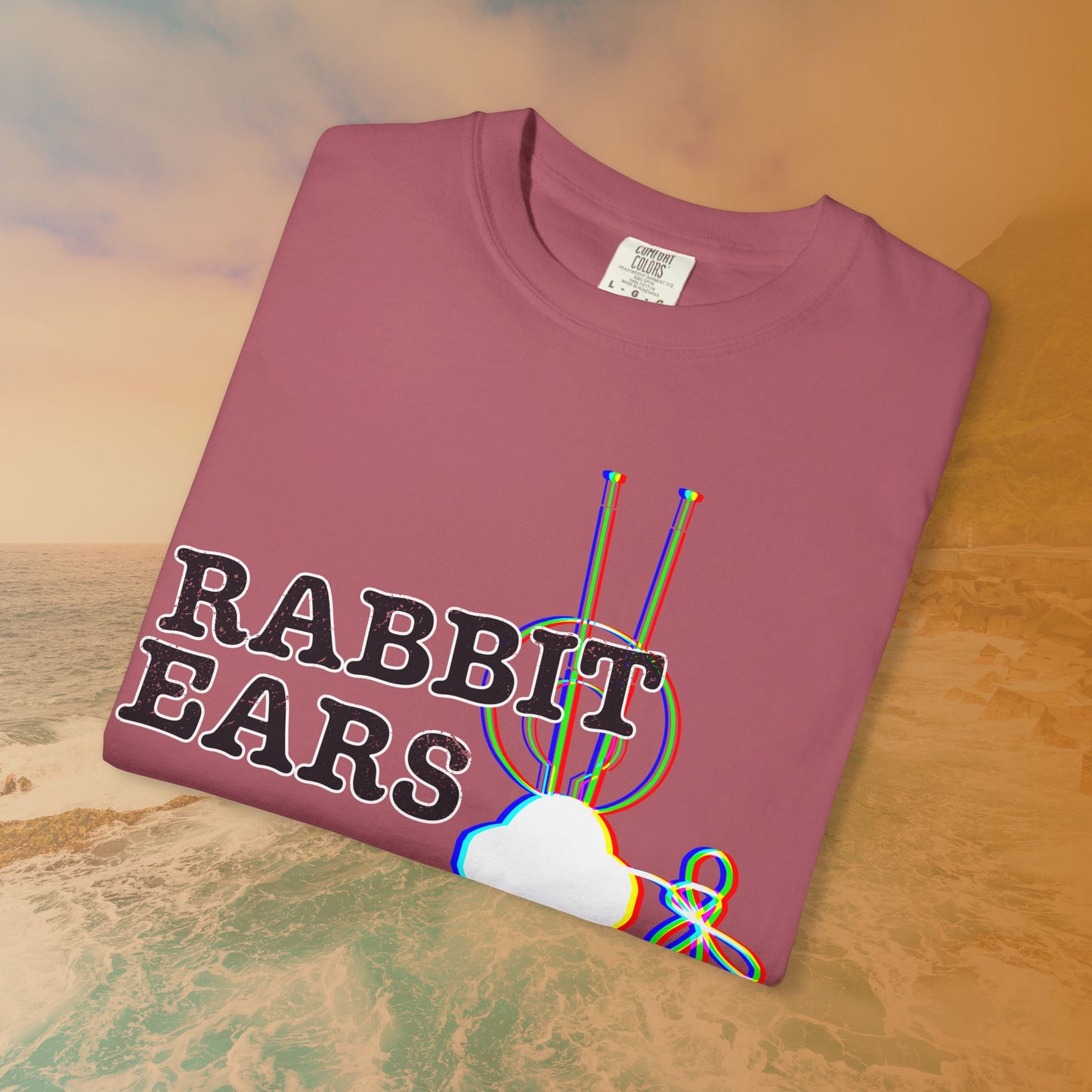 "RABBIT EARS" Glitch T-Shirt | Retro EDM Music Festival Tee