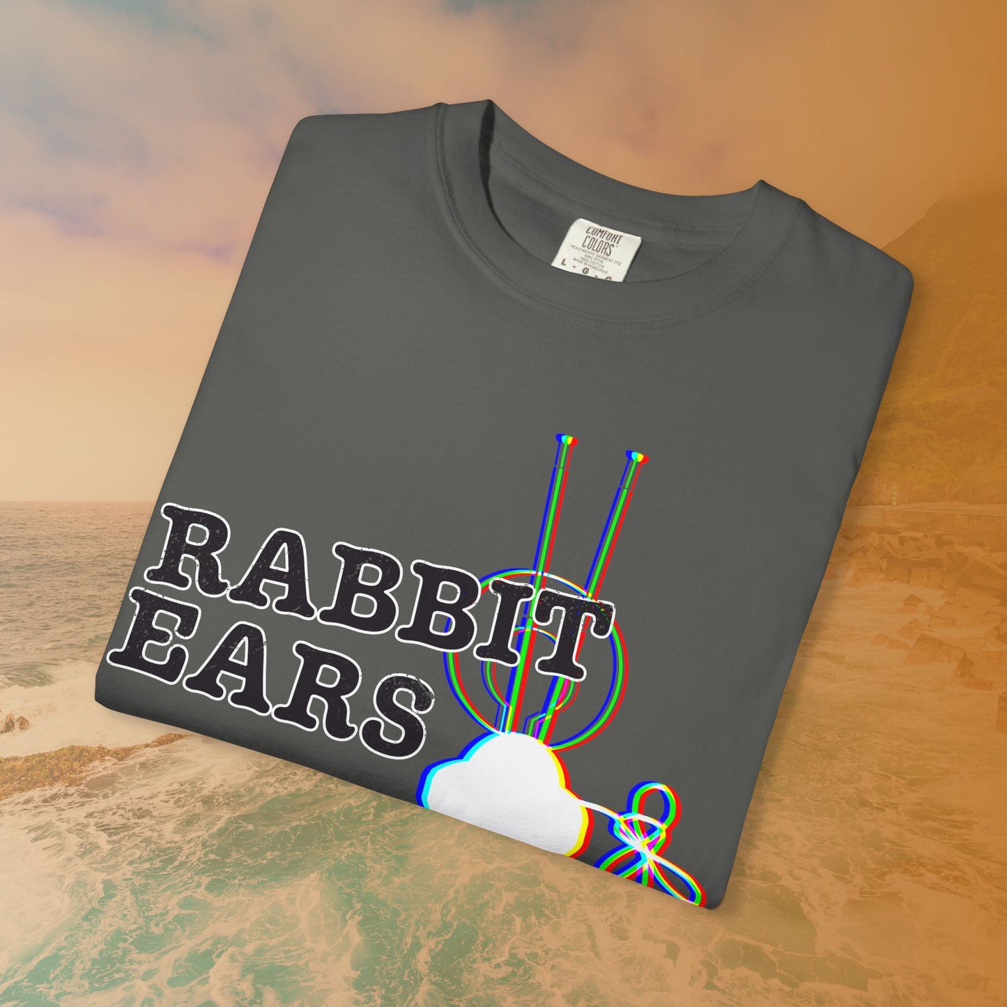 "RABBIT EARS" Glitch T-Shirt | Retro EDM Music Festival Tee