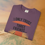 I Only Trust Three Friends: Jack, Jim, Jose Funny Drinking T-Shirt | Retro Bar Humor Tee