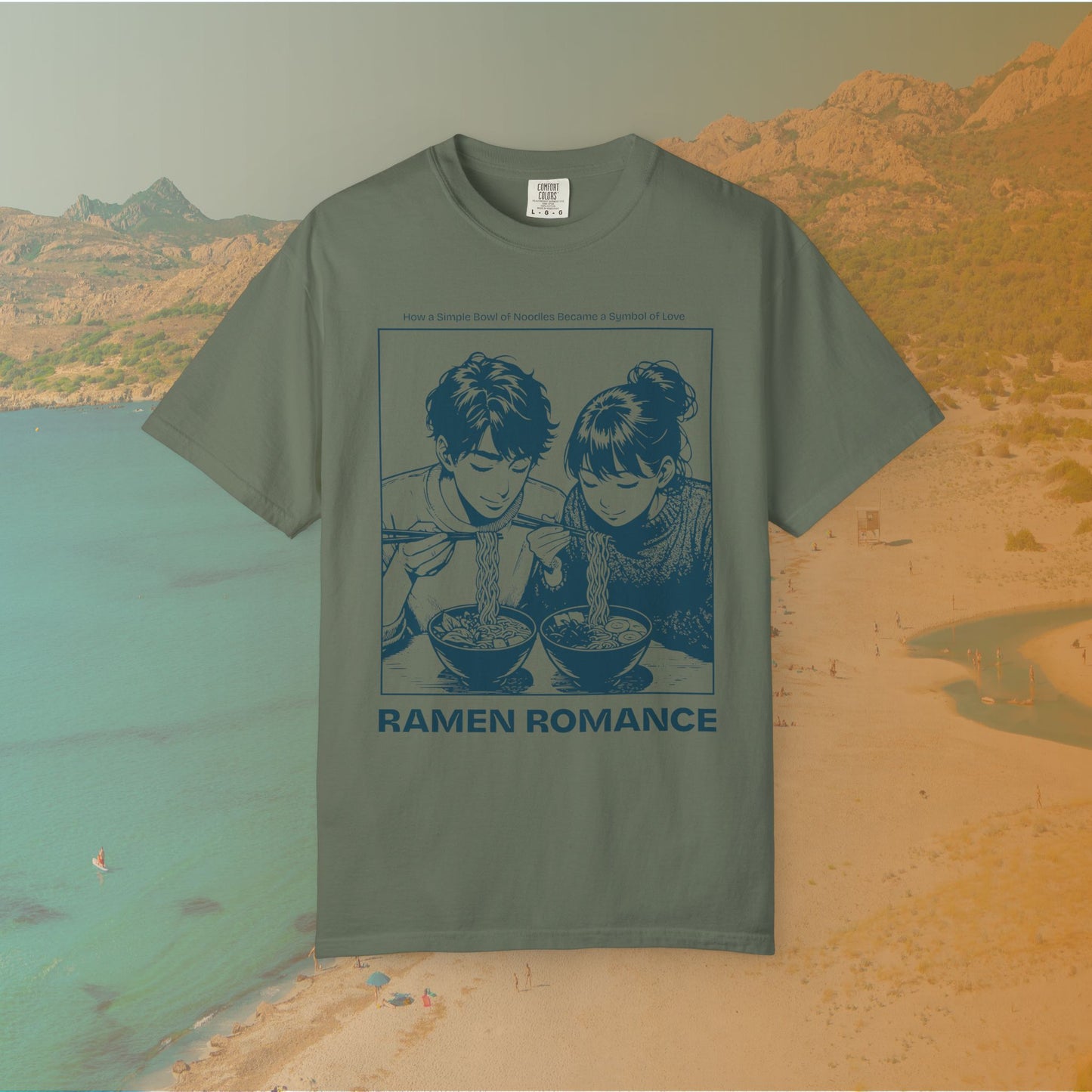 Ramen Romance T-Shirt | Anime Manga Couple Noodle Foodie