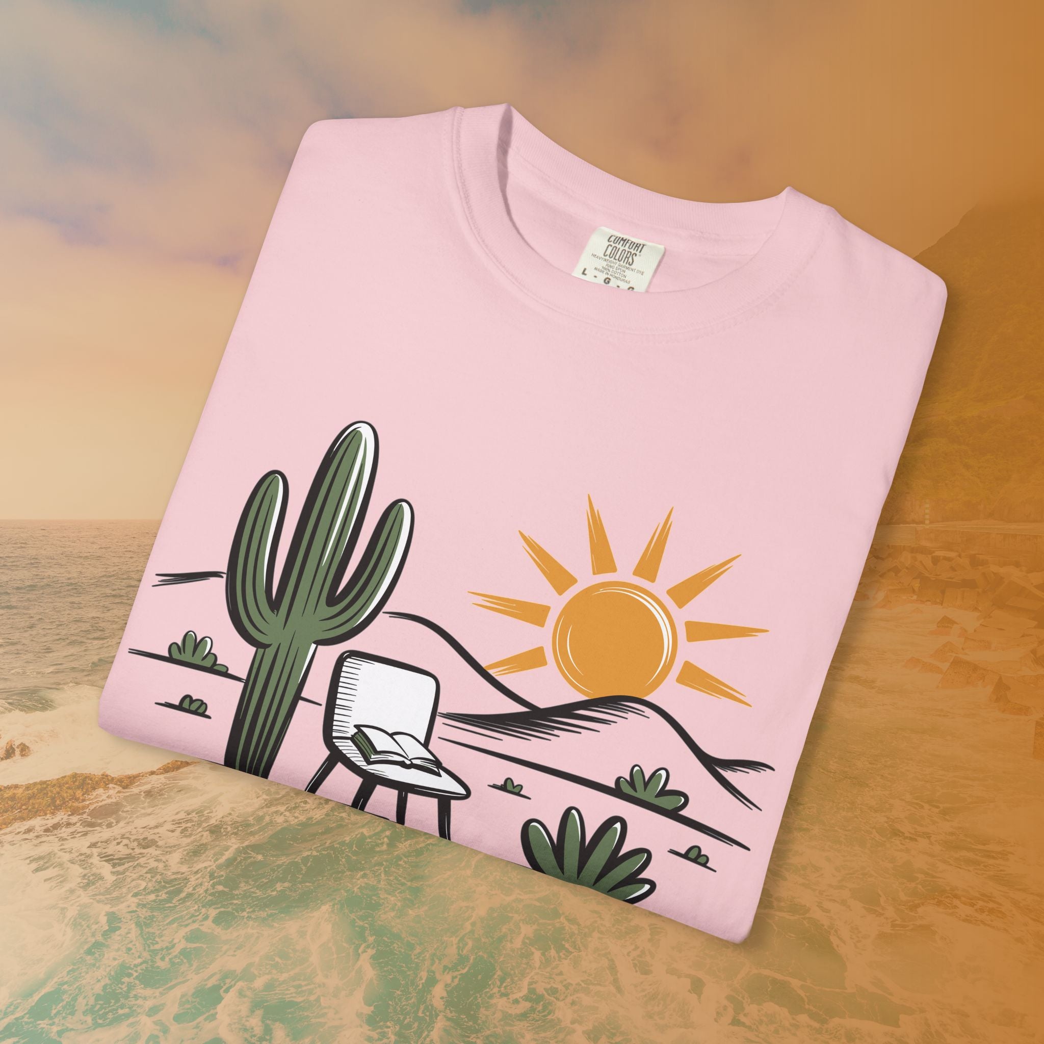 Mindful Cactus & Sun Scene T-Shirt