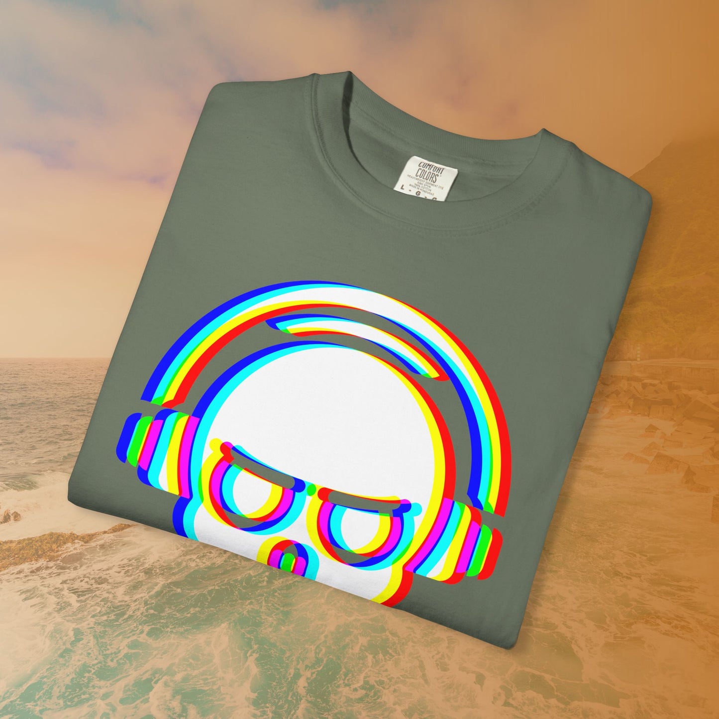 Rave DJ Skull T-Shirt | EDM Rave Cyberpunk Tee