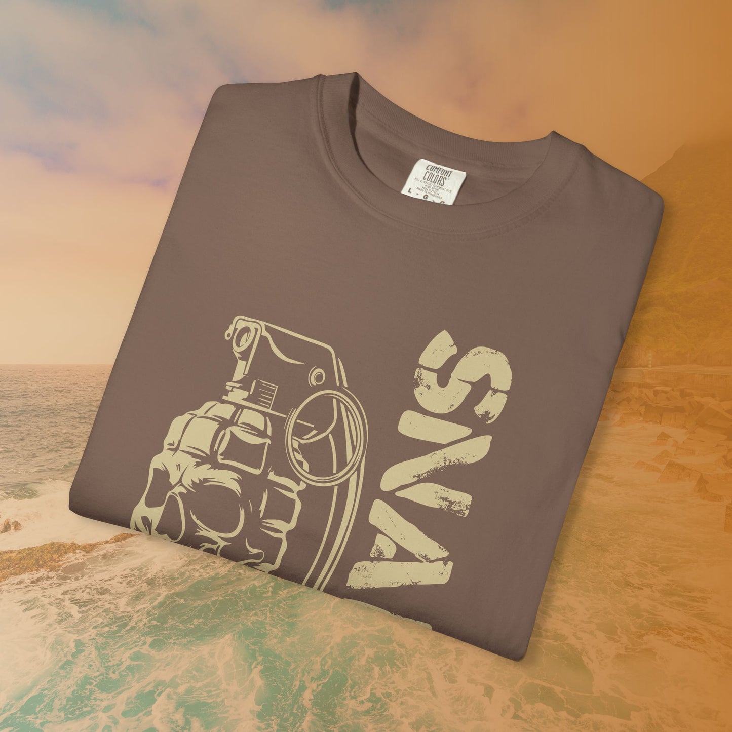 SNAFU Skull Grenade T-Shirt | Military Slang Veteran Gift | Grunge Dark Aesthetic Apparel