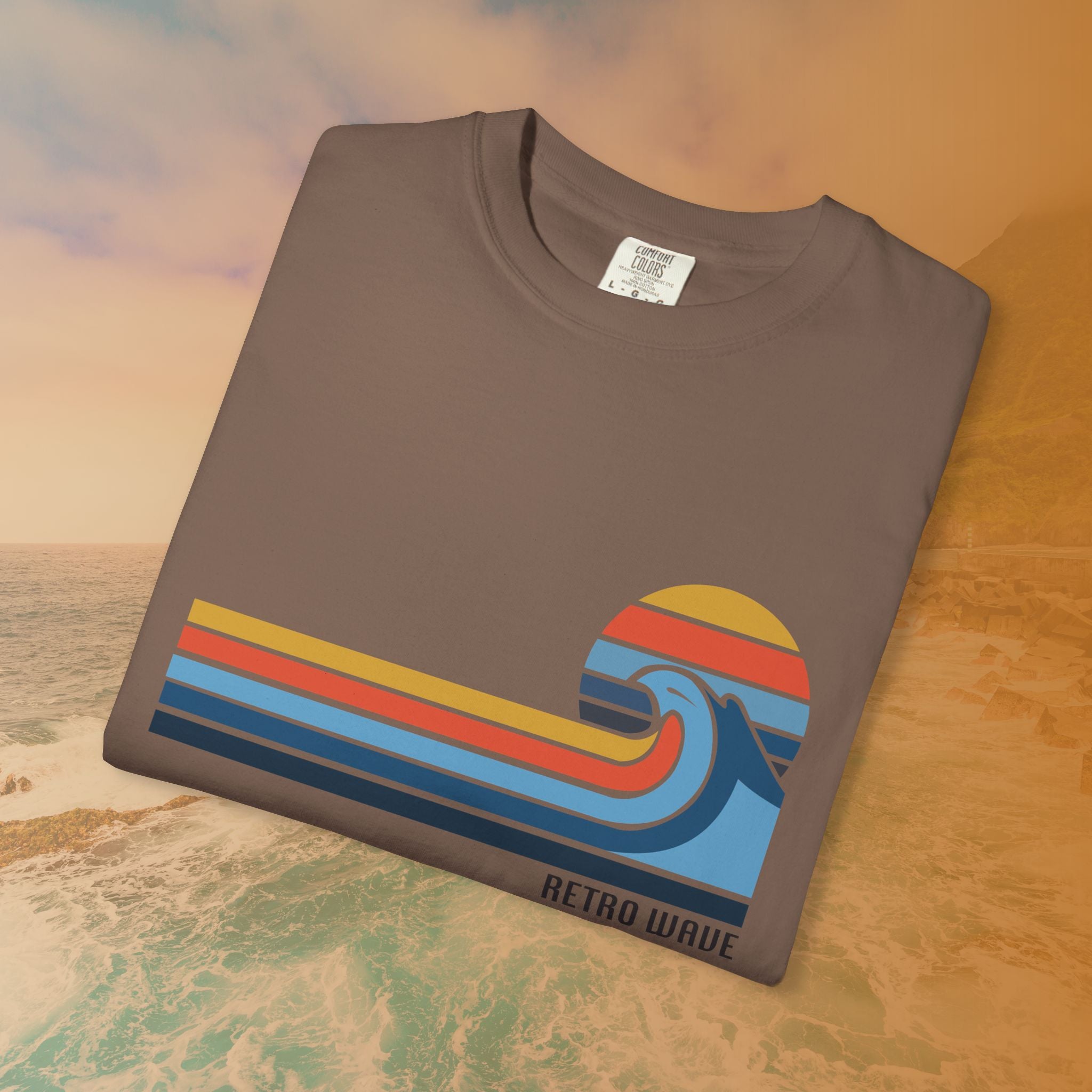 California Retro Wave Surf & Sun Graphic T-Shirt