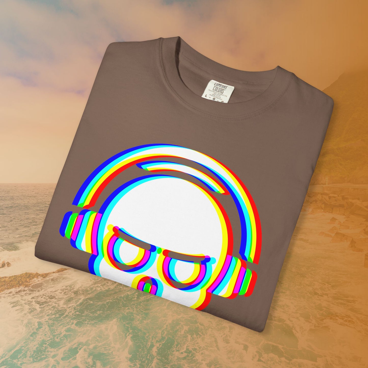 Rave DJ Skull T-Shirt | EDM Rave Cyberpunk Tee