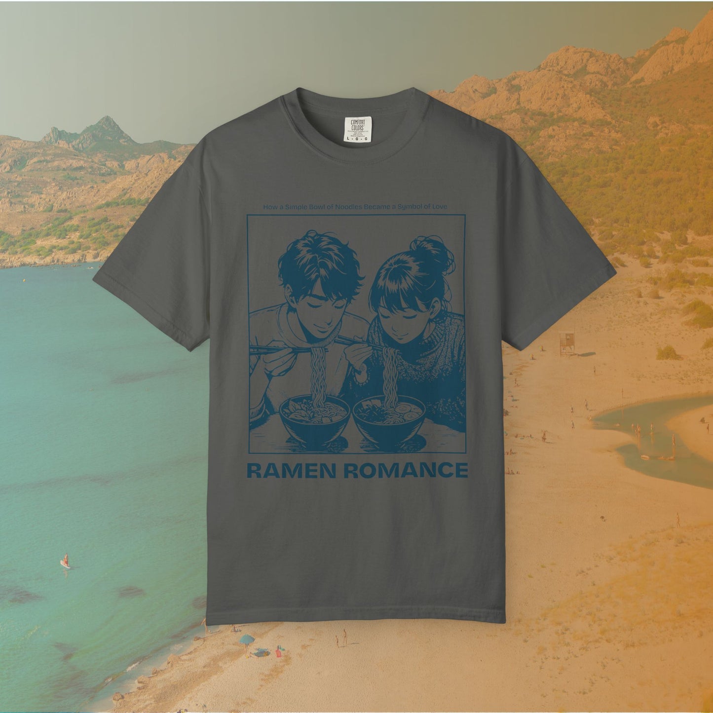 Ramen Romance T-Shirt | Anime Manga Couple Noodle Foodie