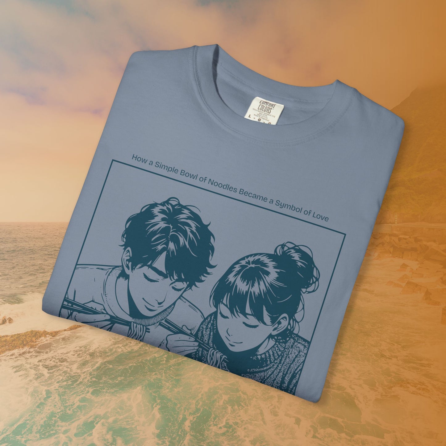 Ramen Romance T-Shirt | Anime Manga Couple Noodle Foodie