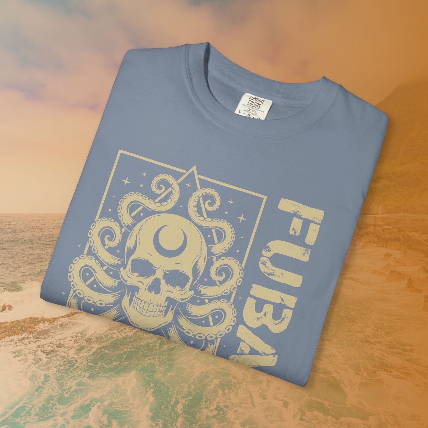 FUBAR Octopus Skull T-Shirt | Cosmic Horror Lovecraftian Grunge Graphic Tee | Military Slang Apparel