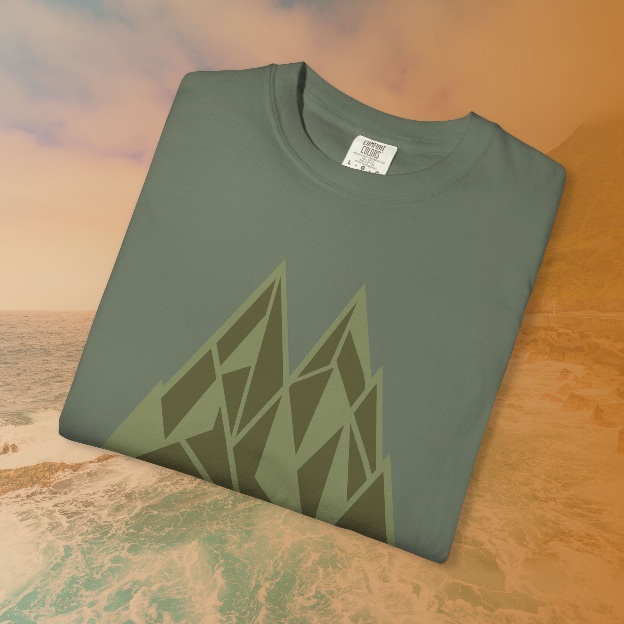 Get Lost Retro Geometric Mountain T-Shirt
