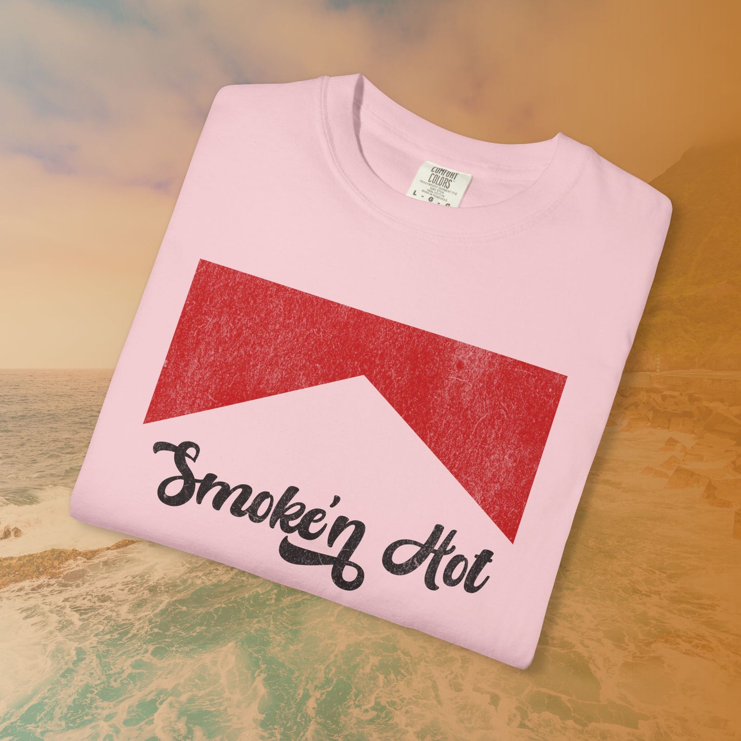 "Smokin' Hot" T-Shirt | Retro Pop Culture Parody Graphic Tee | Vintage Tobacco Ad Aesthetic