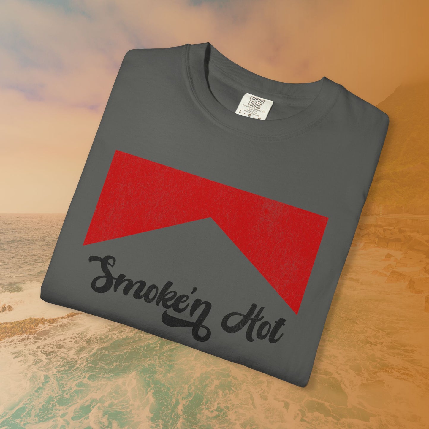 "Smokin' Hot" T-Shirt | Retro Pop Culture Parody Graphic Tee | Vintage Tobacco Ad Aesthetic