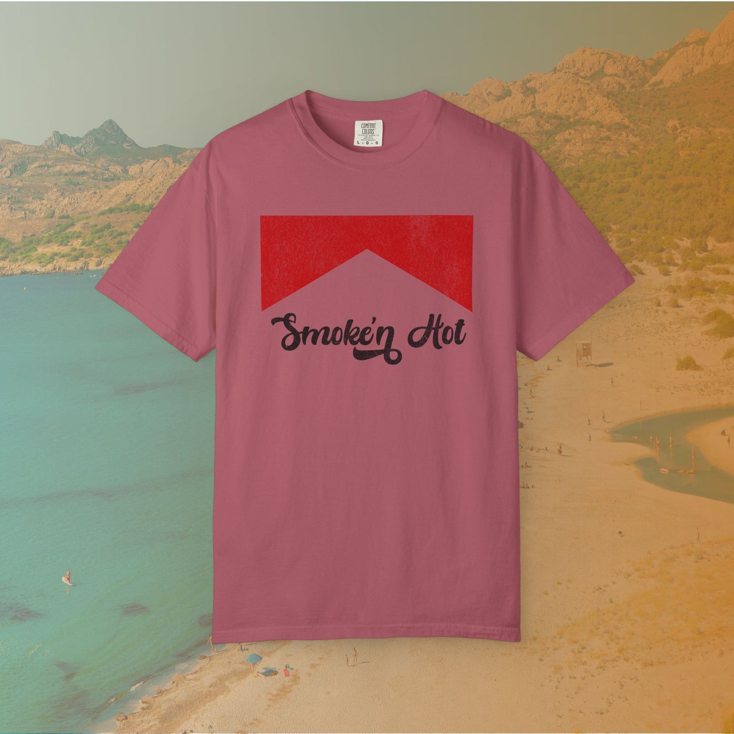 "Smokin' Hot" T-Shirt | Retro Pop Culture Parody Graphic Tee | Vintage Tobacco Ad Aesthetic