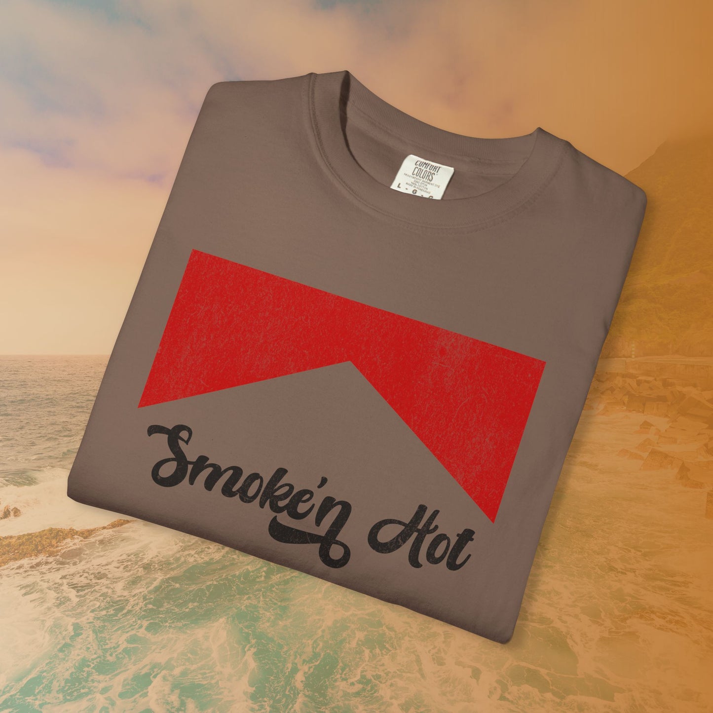 "Smokin' Hot" T-Shirt | Retro Pop Culture Parody Graphic Tee | Vintage Tobacco Ad Aesthetic