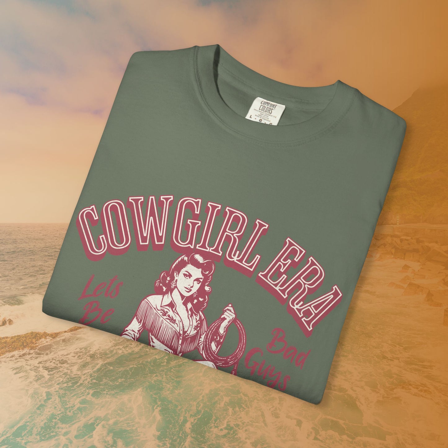 Cowgirl Era Pinup T-Shirt | Rockabilly Rodeo Cowgirl Gift