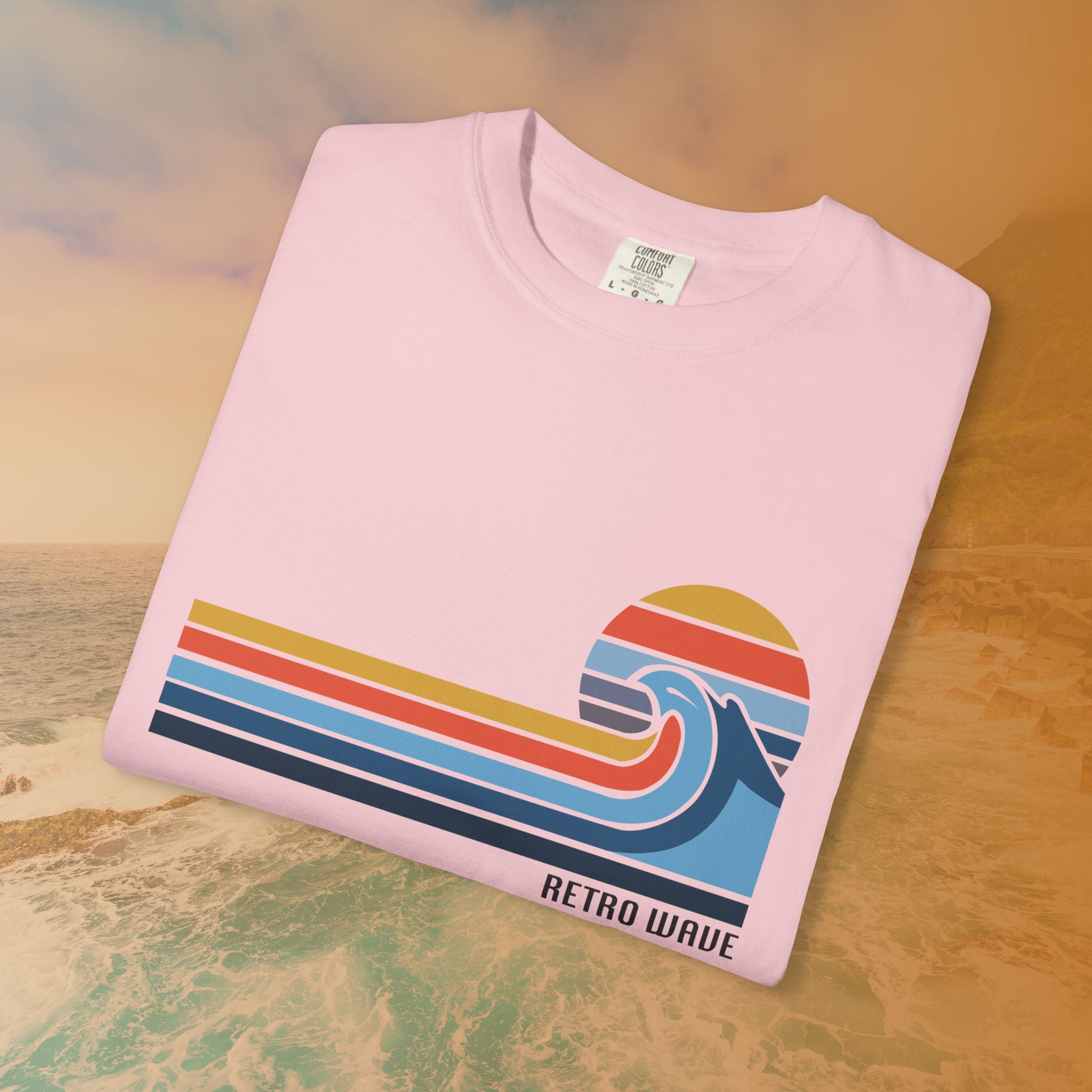 California Retro Wave Surf & Sun Graphic T-Shirt