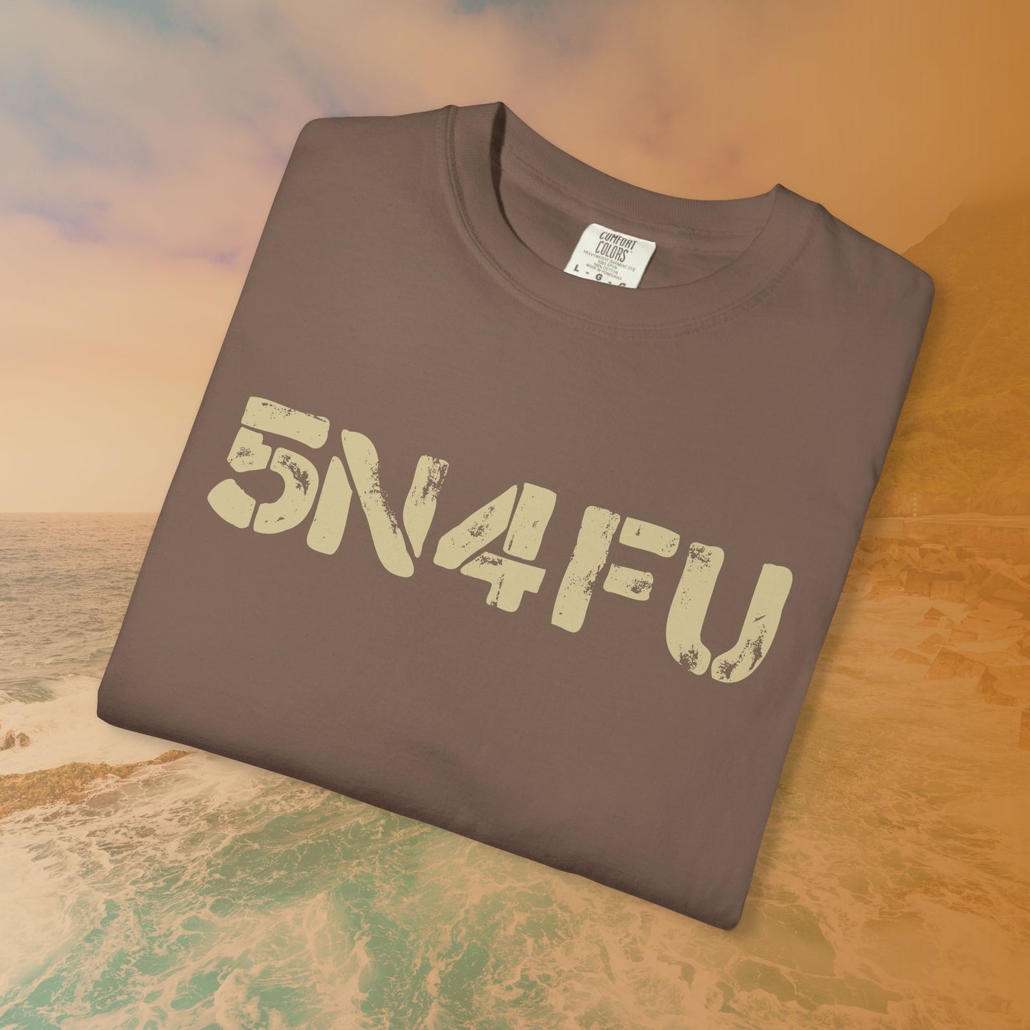 SNAFU (5N4FU) Code Word Shirt | Digital Military Acronym T-Shirt | Stencil Font Veteran Humor