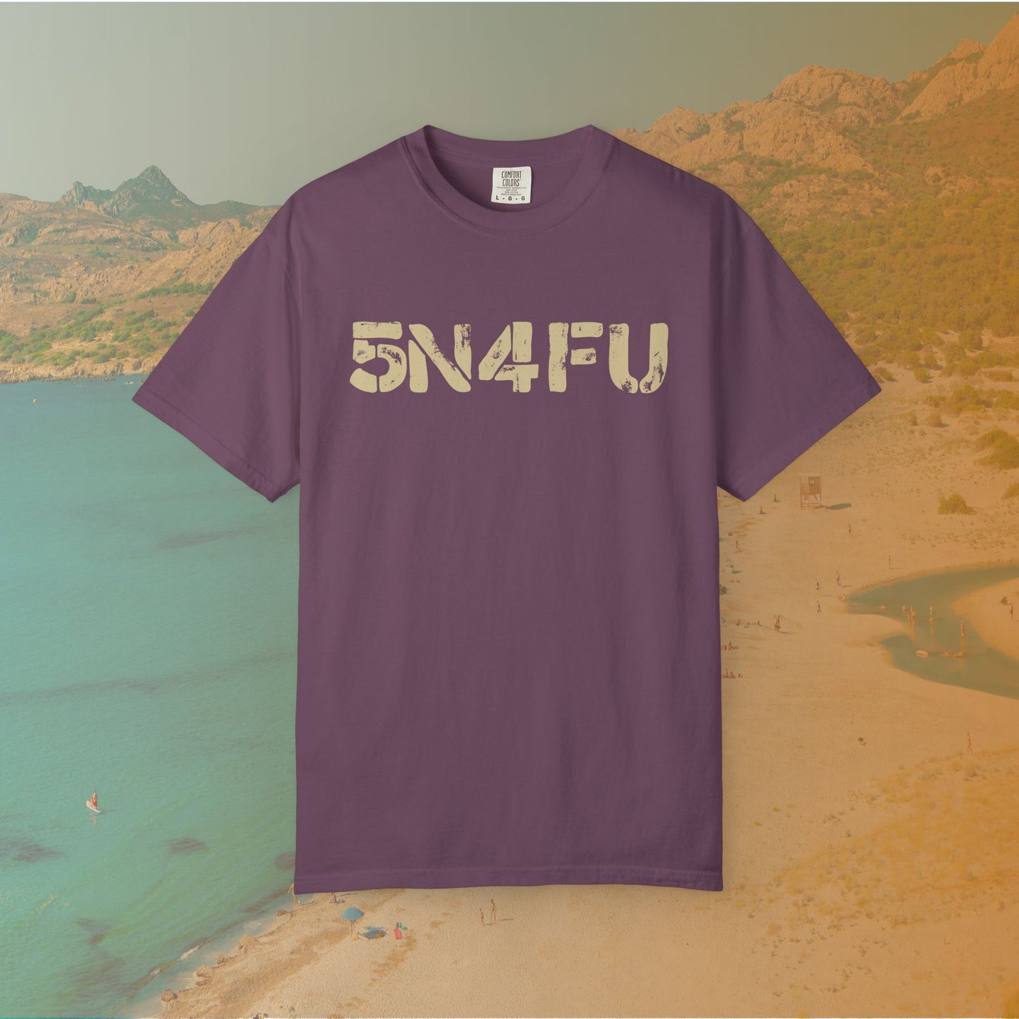 SNAFU (5N4FU) Code Word Shirt | Digital Military Acronym T-Shirt | Stencil Font Veteran Humor