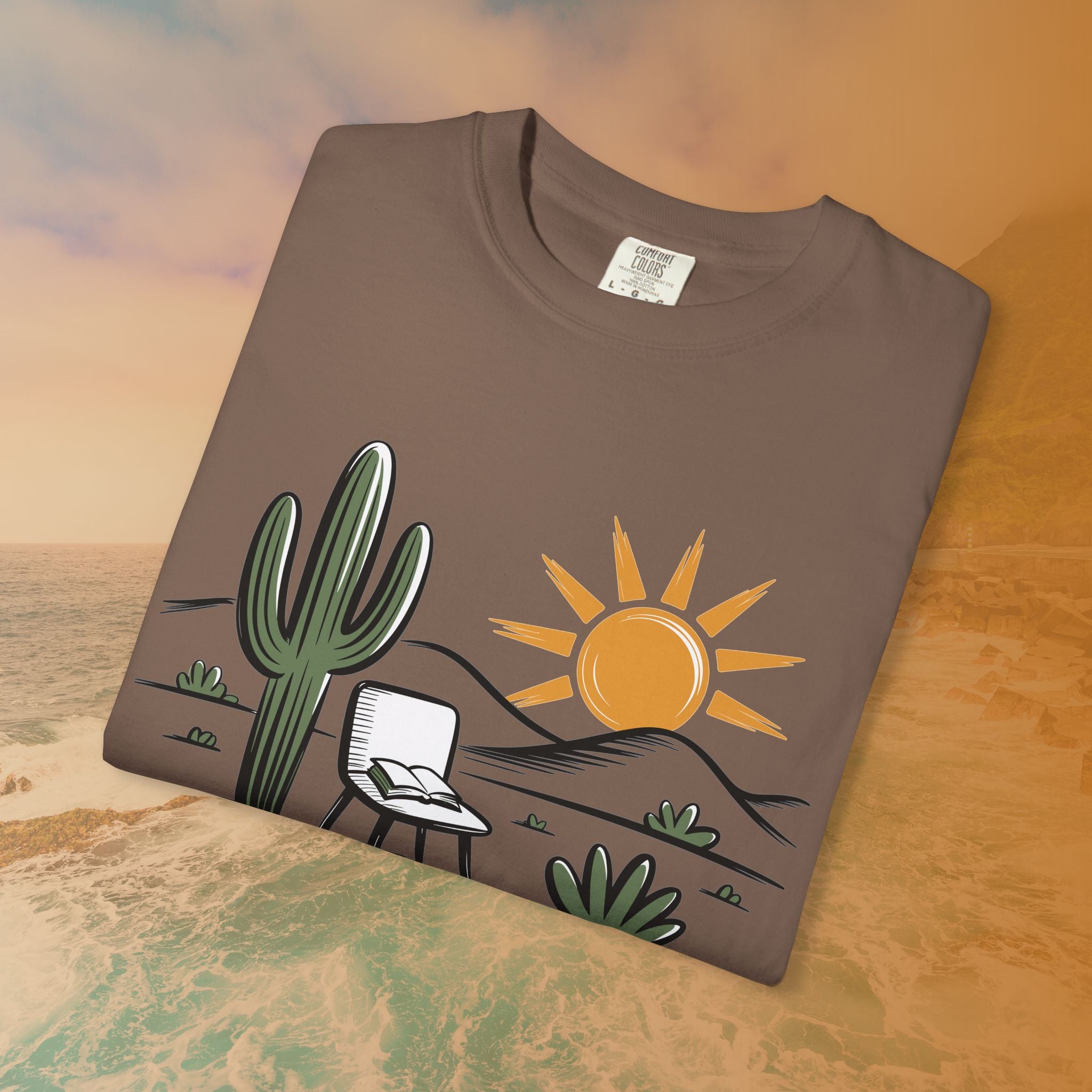 Mindful Cactus & Sun Scene T-Shirt
