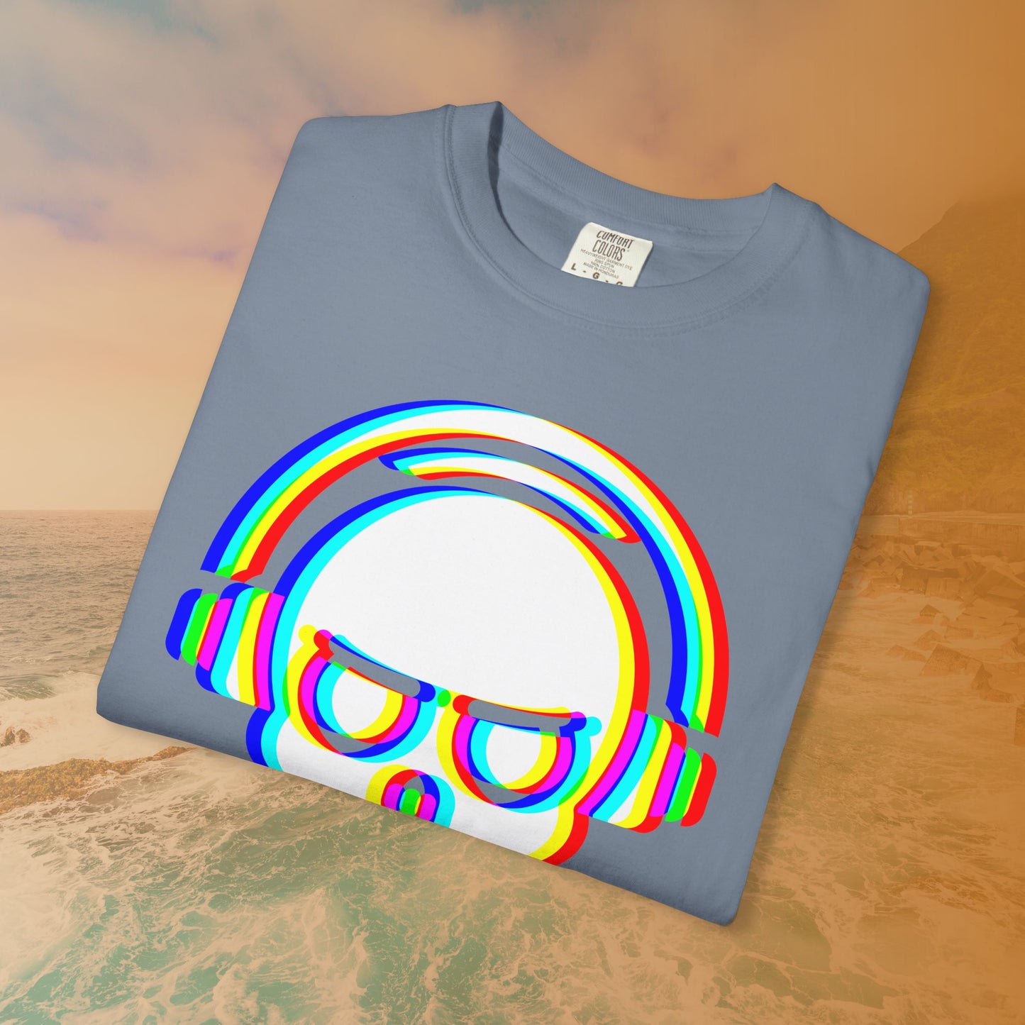 Rave DJ Skull T-Shirt | EDM Rave Cyberpunk Tee