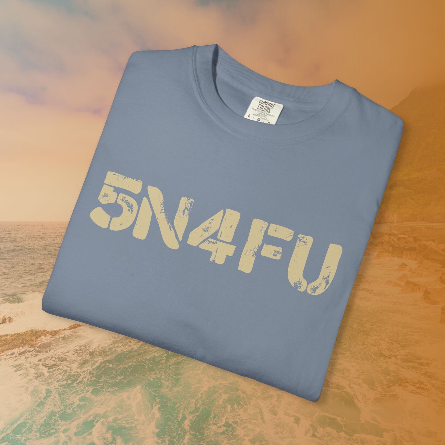 SNAFU (5N4FU) Code Word Shirt | Digital Military Acronym T-Shirt | Stencil Font Veteran Humor