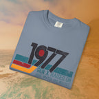 1977 Gen X Shirt | Raised on Hose Water and Neglect | Funny Retro Birth Year Tee