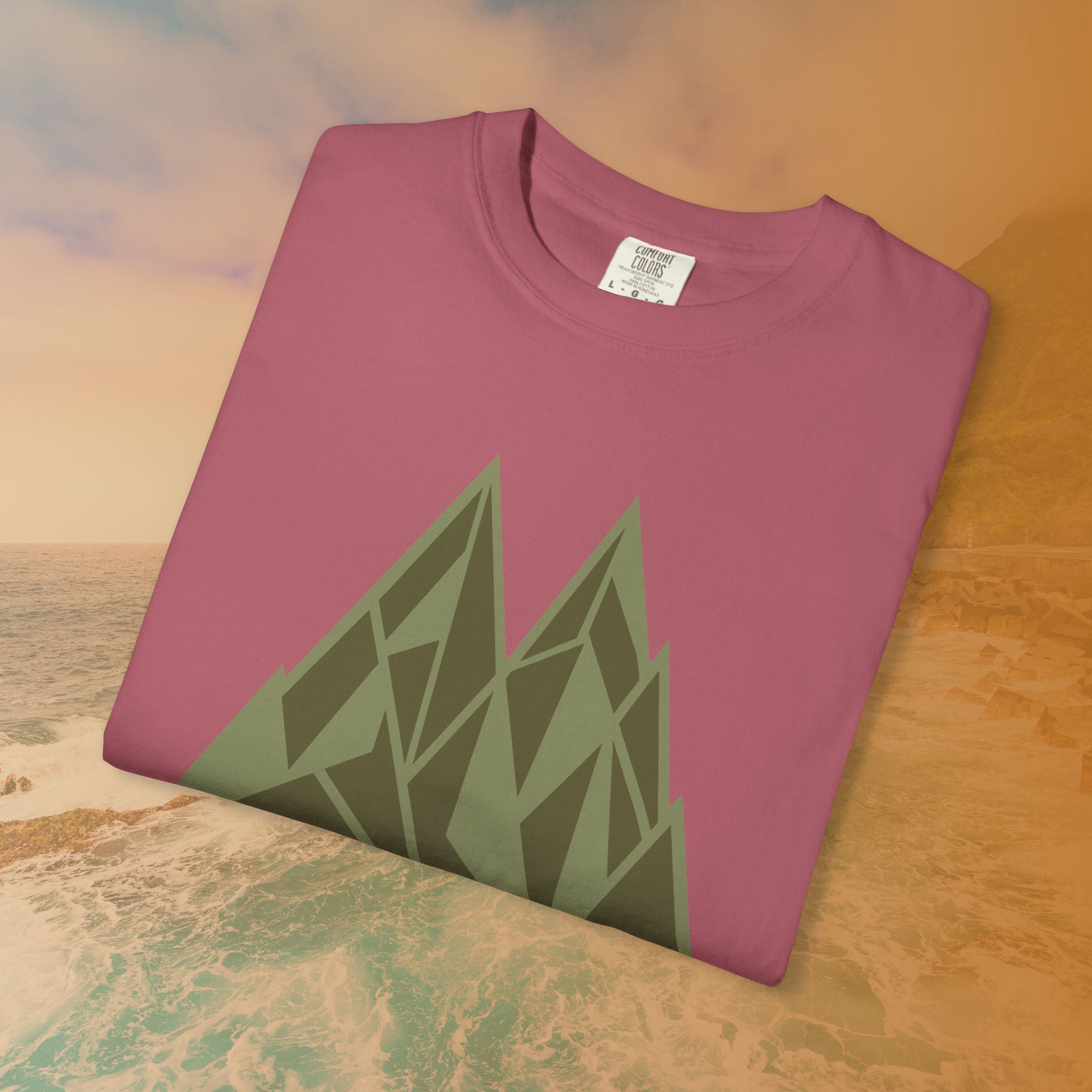 Get Lost Retro Geometric Mountain T-Shirt