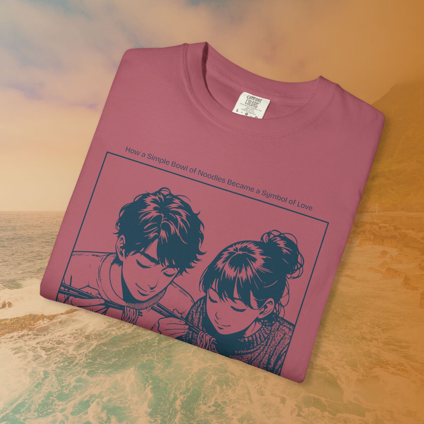 Ramen Romance T-Shirt | Anime Manga Couple Noodle Foodie
