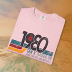1980 Gen X Shirt | Raised on Hose Water and Neglect | Funny Retro Birth Year Tee