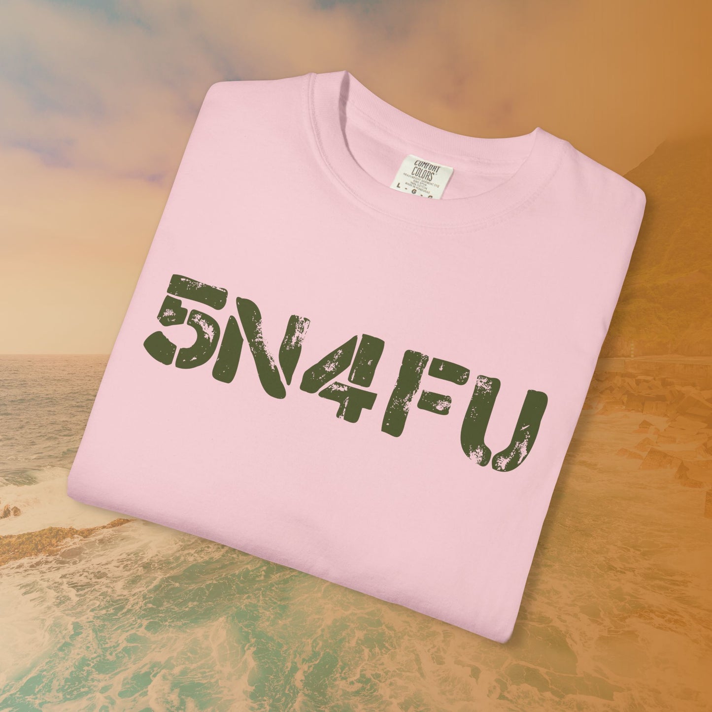 SNAFU (5N4FU) Code Word Shirt | Digital Military Acronym T-Shirt | Stencil Font Veteran Humor
