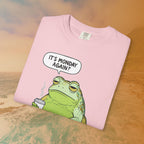 Funny Monday Frog Coffee Shirt | It's Monday Again Slogan Tee