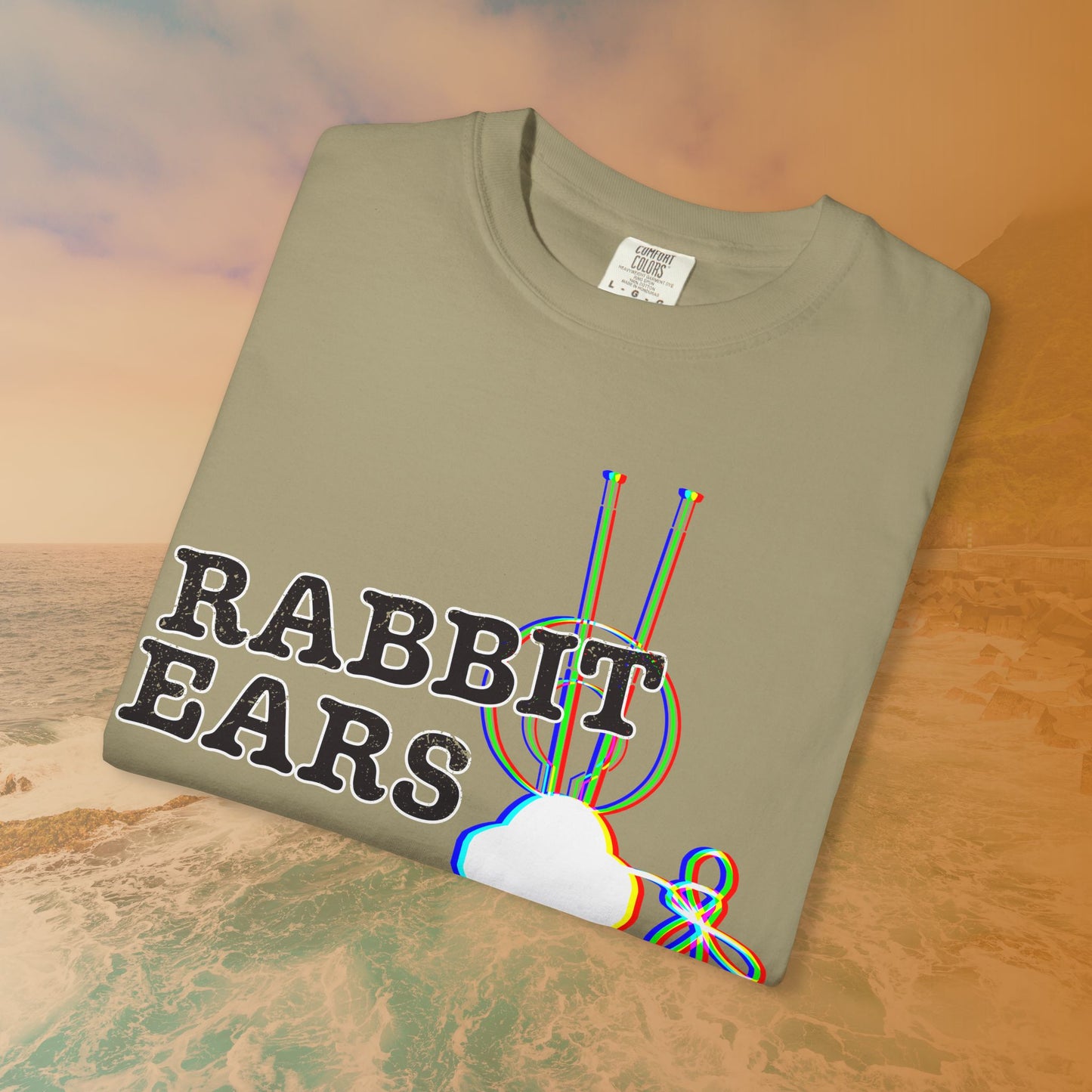"RABBIT EARS" Glitch T-Shirt | Retro EDM Music Festival Tee