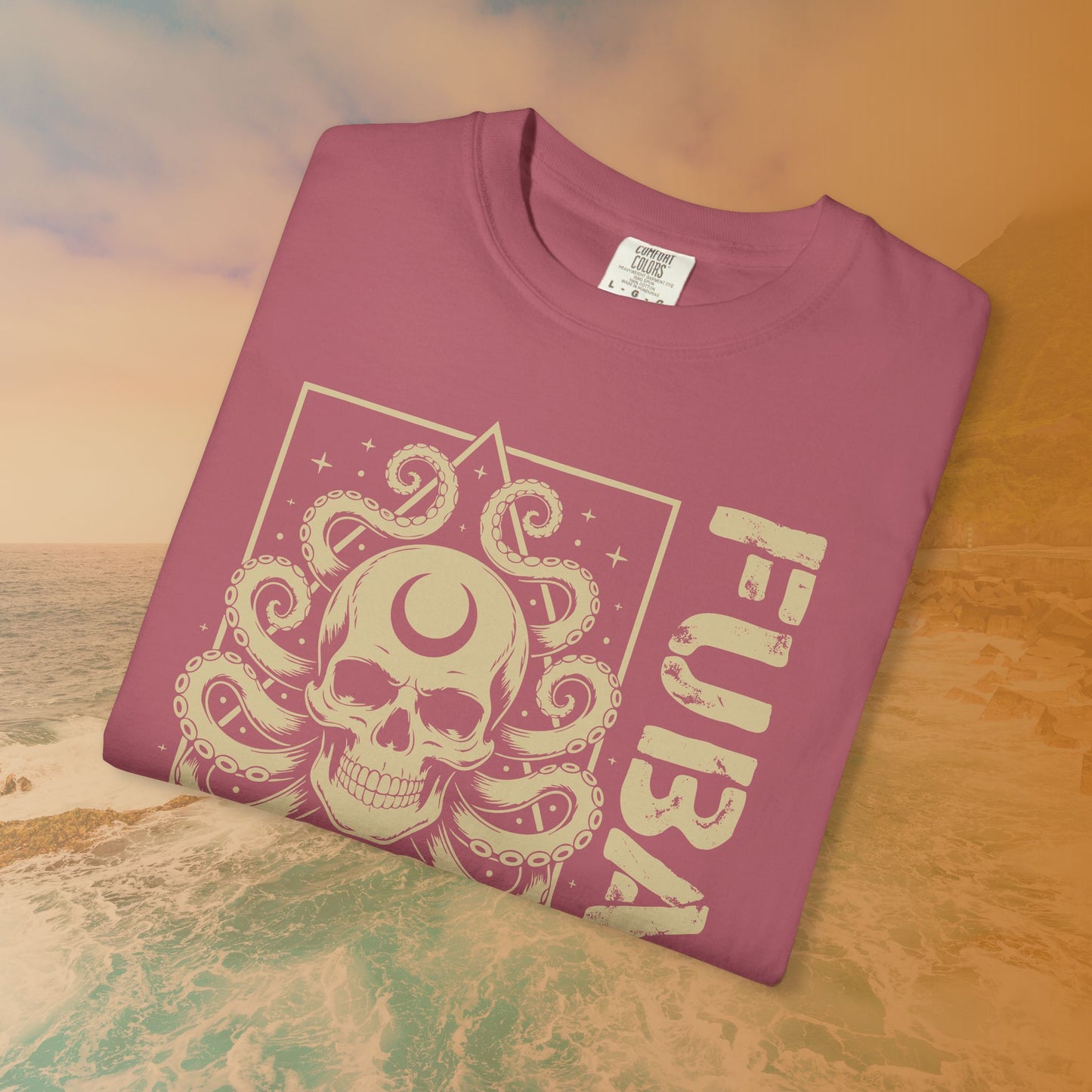 FUBAR Octopus Skull T-Shirt | Cosmic Horror Lovecraftian Grunge Graphic Tee | Military Slang Apparel