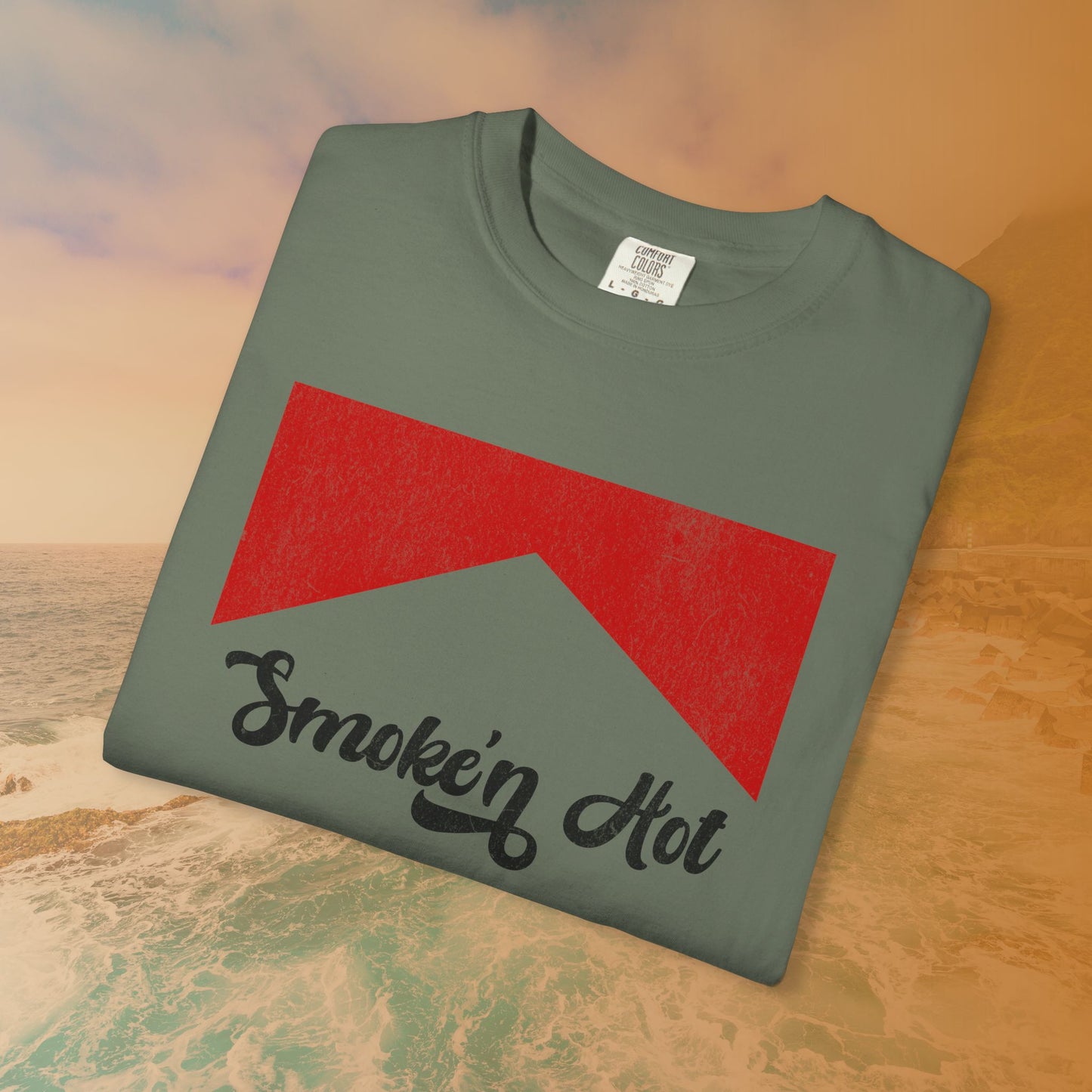 "Smokin' Hot" T-Shirt | Retro Pop Culture Parody Graphic Tee | Vintage Tobacco Ad Aesthetic