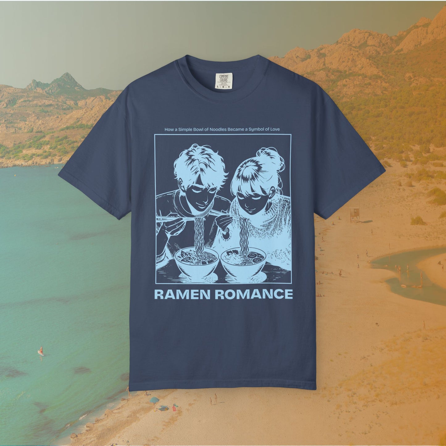 Ramen Romance T-Shirt | Anime Manga Couple Noodle Foodie