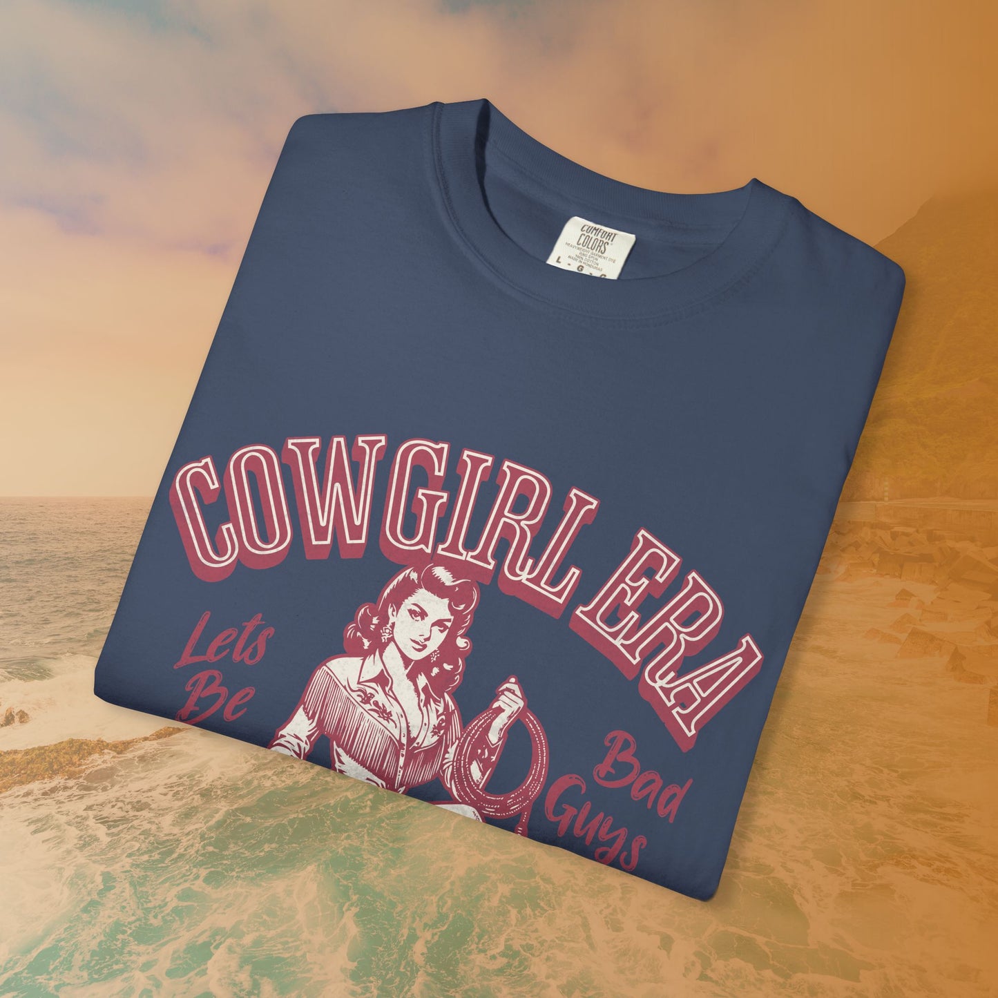 Cowgirl Era Pinup T-Shirt | Rockabilly Rodeo Cowgirl Gift