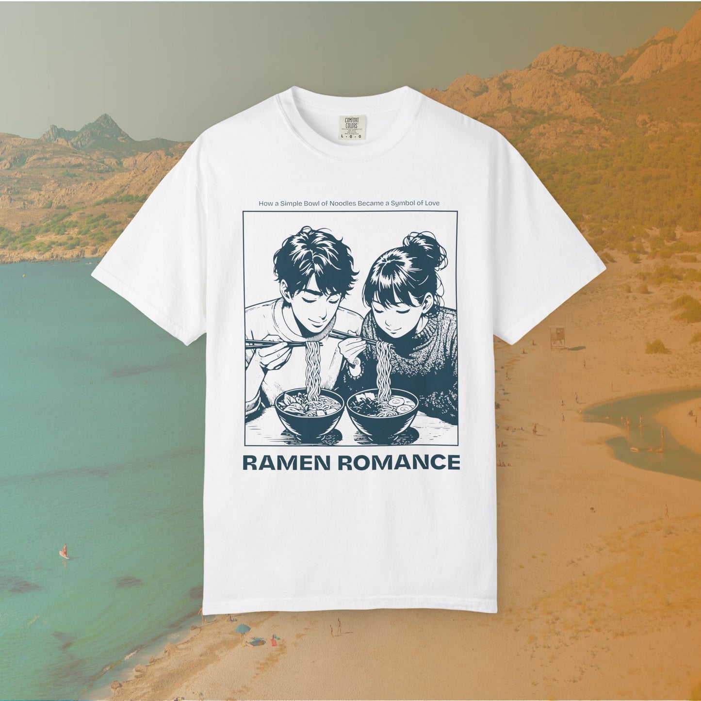 Ramen Romance T-Shirt | Anime Manga Couple Noodle Foodie