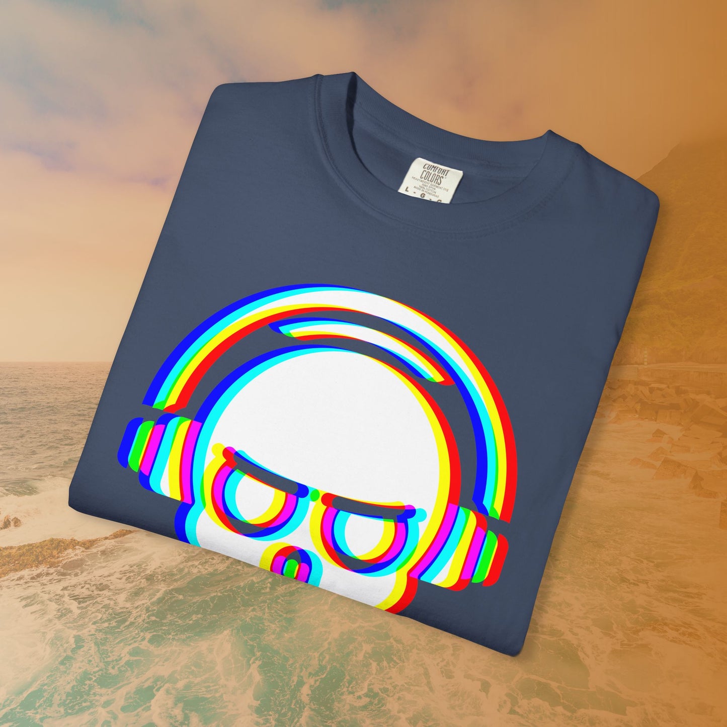 Rave DJ Skull T-Shirt | EDM Rave Cyberpunk Tee