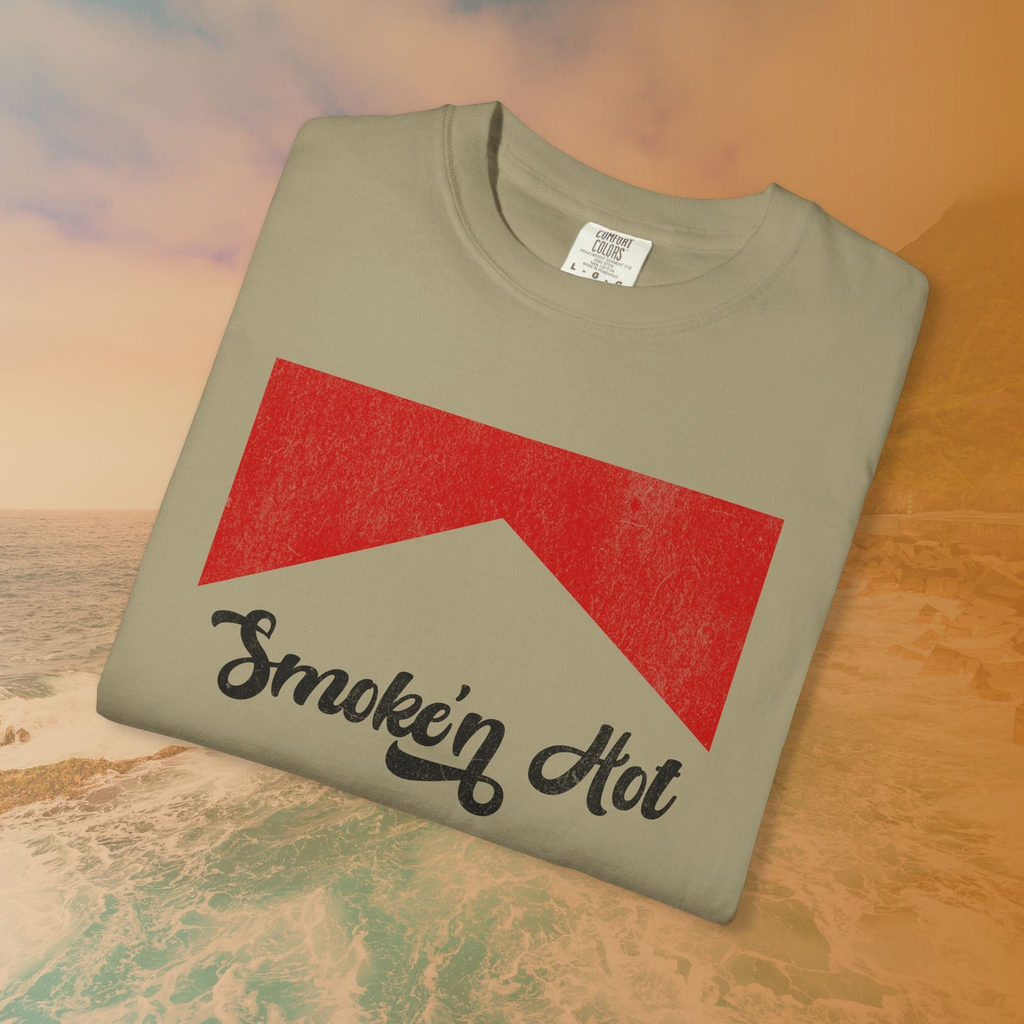 "Smokin' Hot" T-Shirt | Retro Pop Culture Parody Graphic Tee | Vintage Tobacco Ad Aesthetic